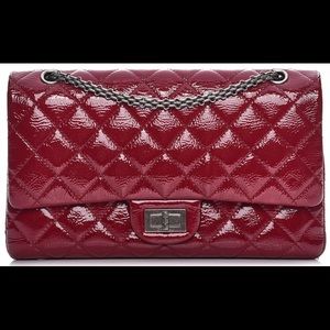 Chanel Distressed Patent Leather Reissue Flap
